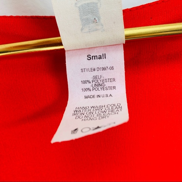 ANTHROPOLOGIE Needle & Thread Red Floral Dress S - Picture 3 of 5